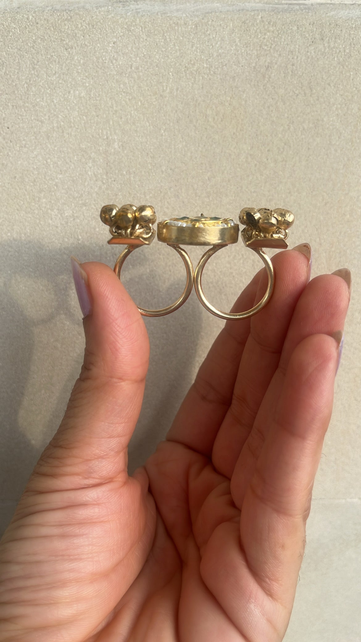 Twin bloom ring