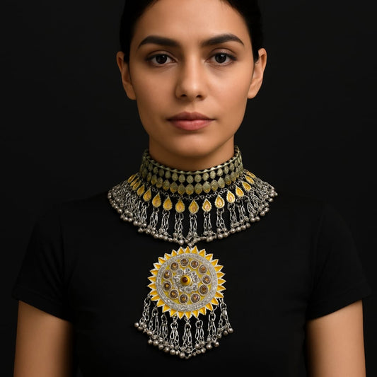 Afghani rani choker