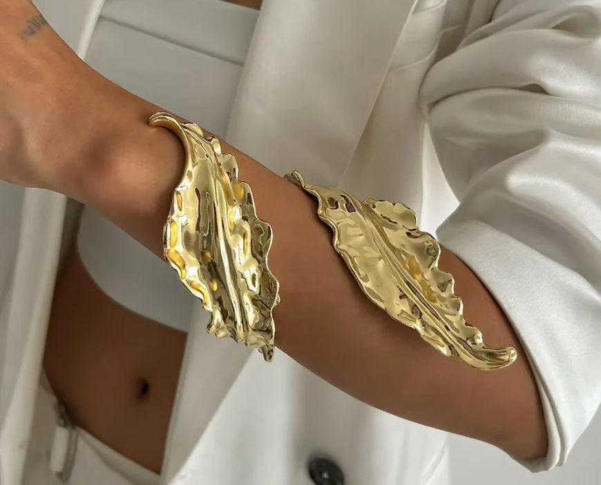 Golden leaf cuff