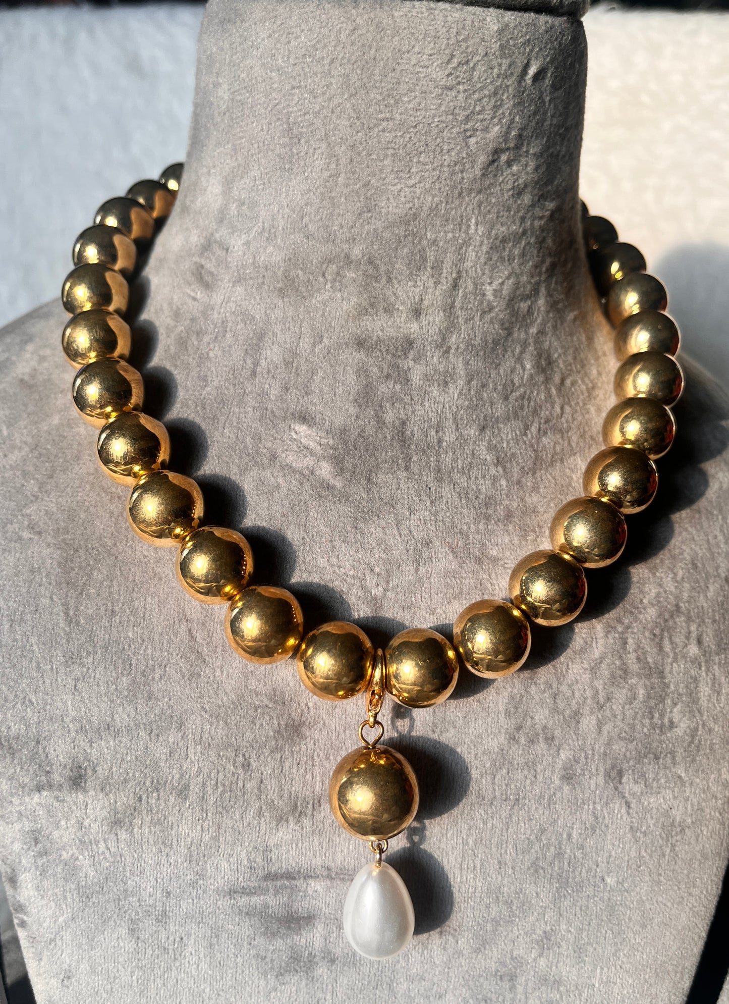 Golden Moti necklace