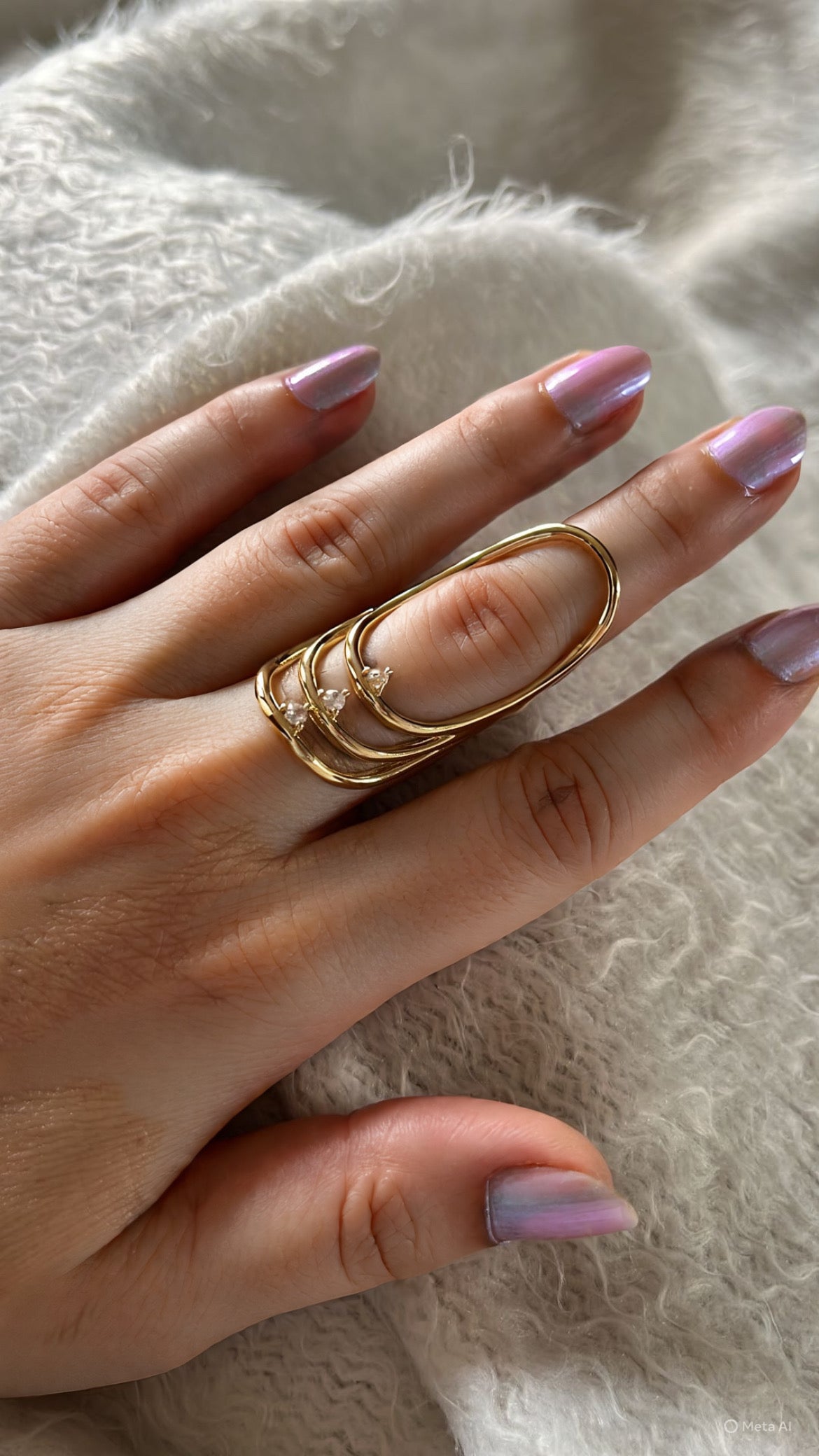Crown arc ring (free size)