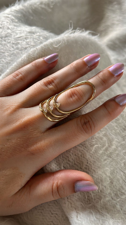 Crown arc ring (free size)