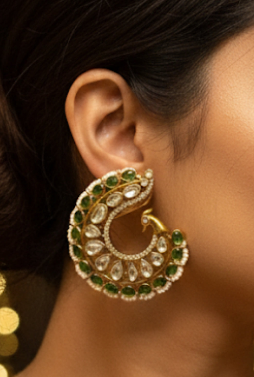 Kundan half Chandbali
