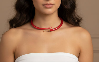 Laal mirchi necklace