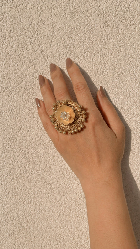 Golden ghungroo ring