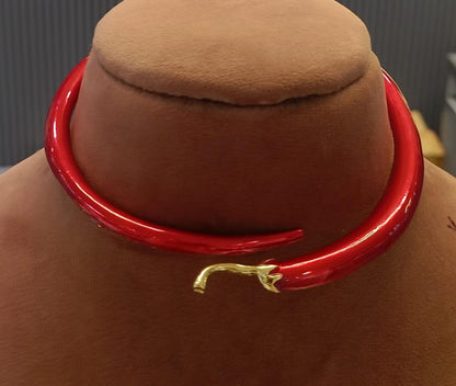 Laal mirchi necklace