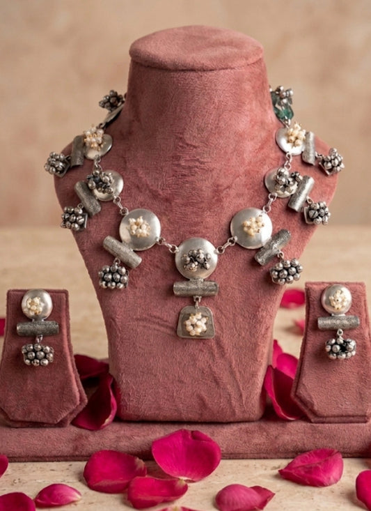 Silver mogra set