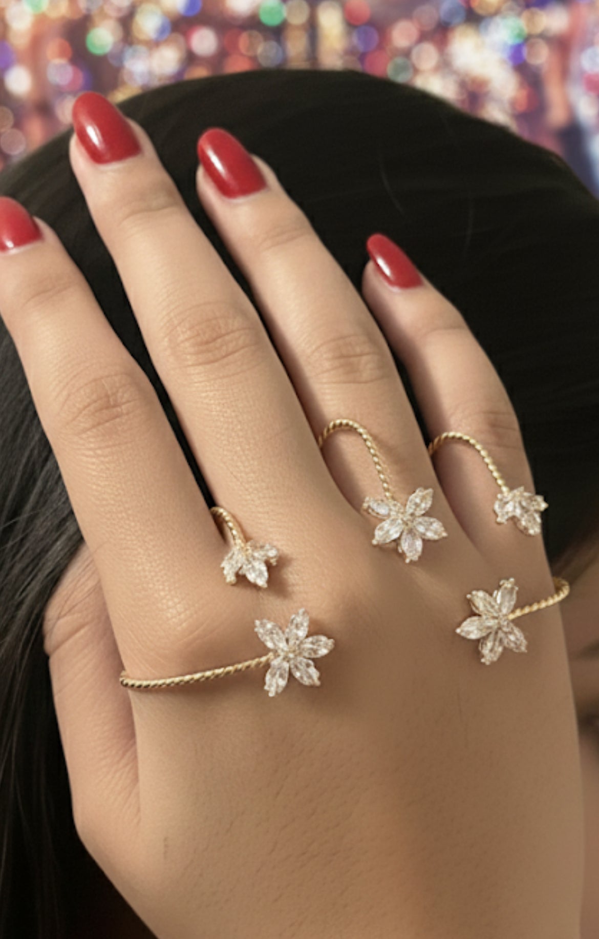 Floral hand claw